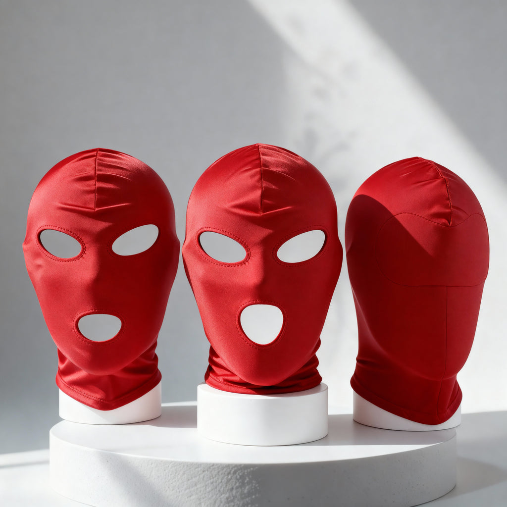 Cagoule BDSM Rouge Intime