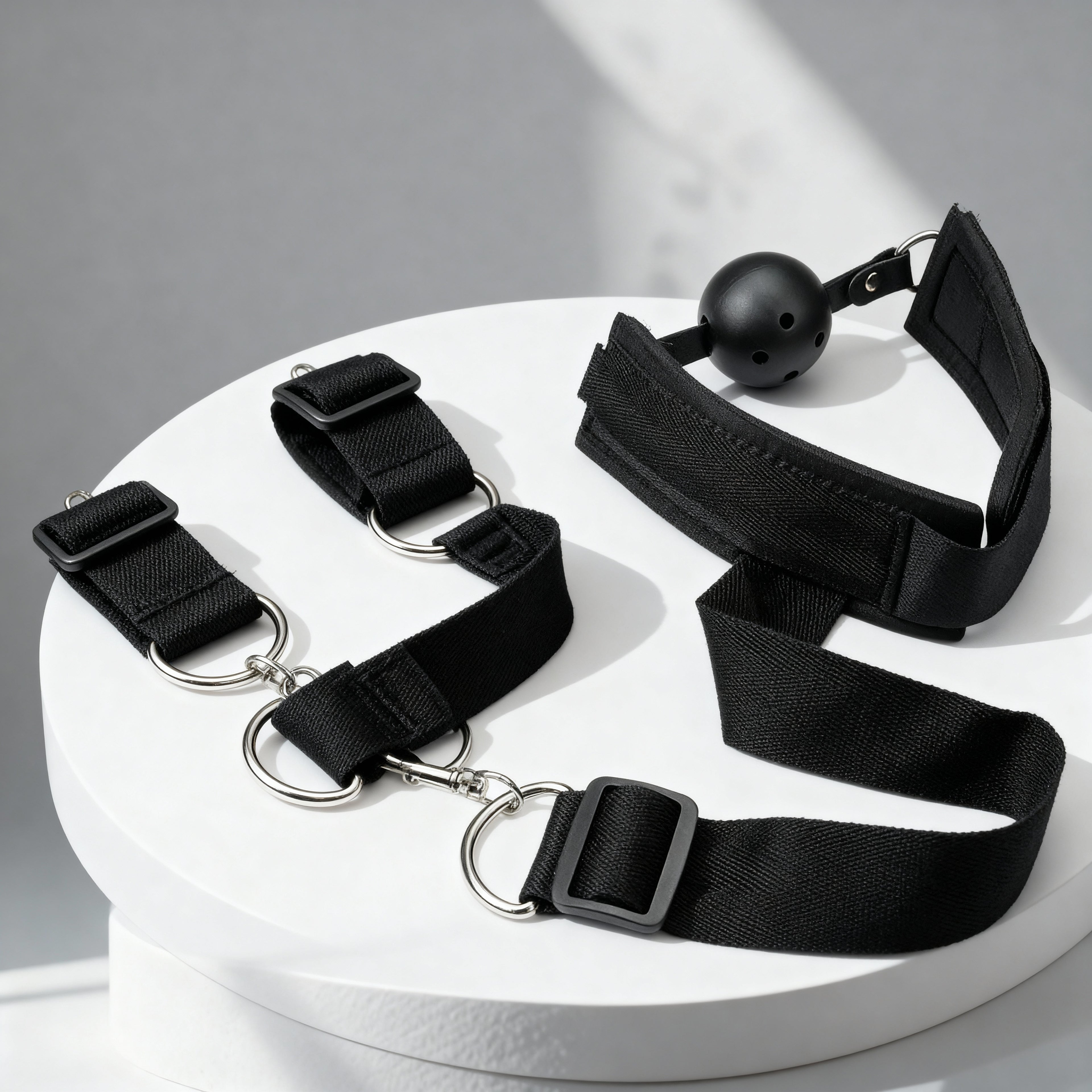 Kit BDSM menottes et gag