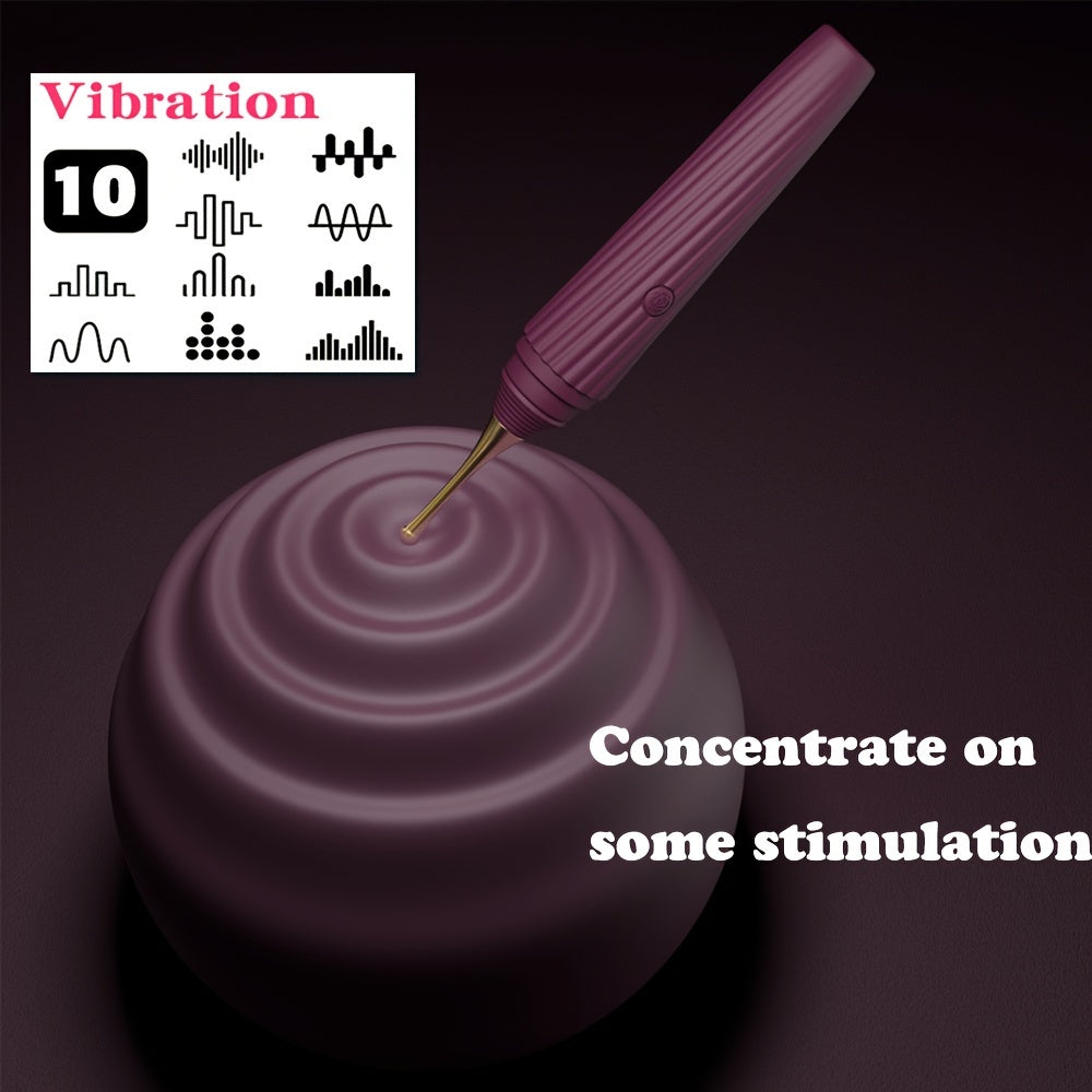 Vibromasseur Ergonomique avec 3 Têtes Interchangeables
