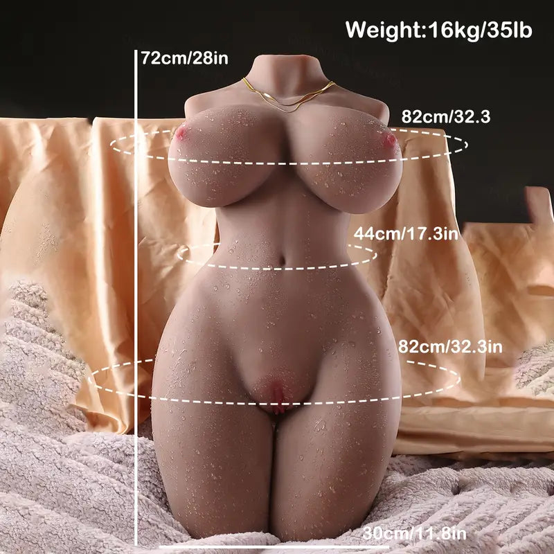 Demi Poupée Réaliste Noire en Silicone