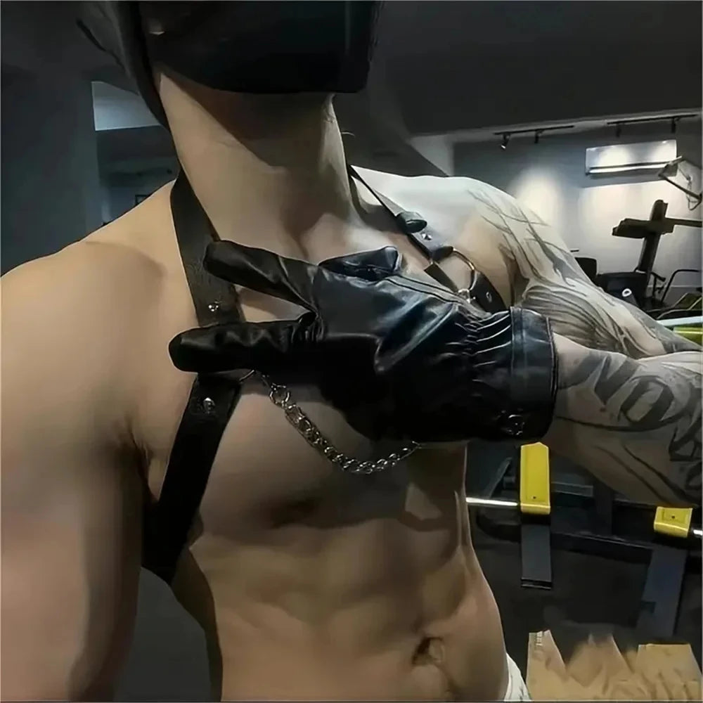 Harnais BDSM en cuir pour hommes
