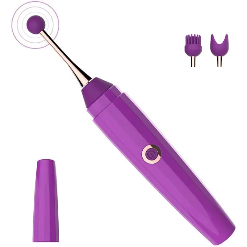 Vibromasseur Ergonomique avec 3 Têtes Interchangeables