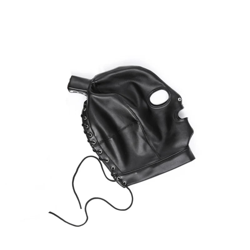 Masque/Cagoule cheval BDSM en cuir