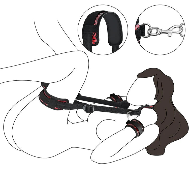 Menottes et sangles BDSM – Kit bondage complet