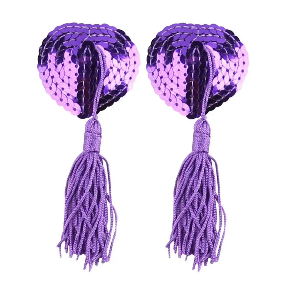 cache-tétons sexy en paillettes