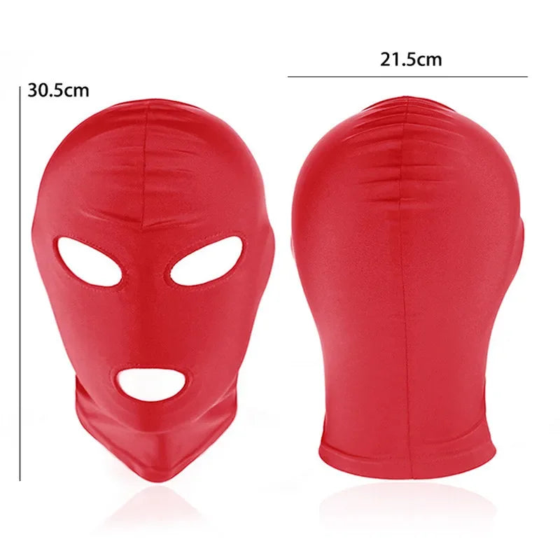 Cagoule BDSM Rouge Intime