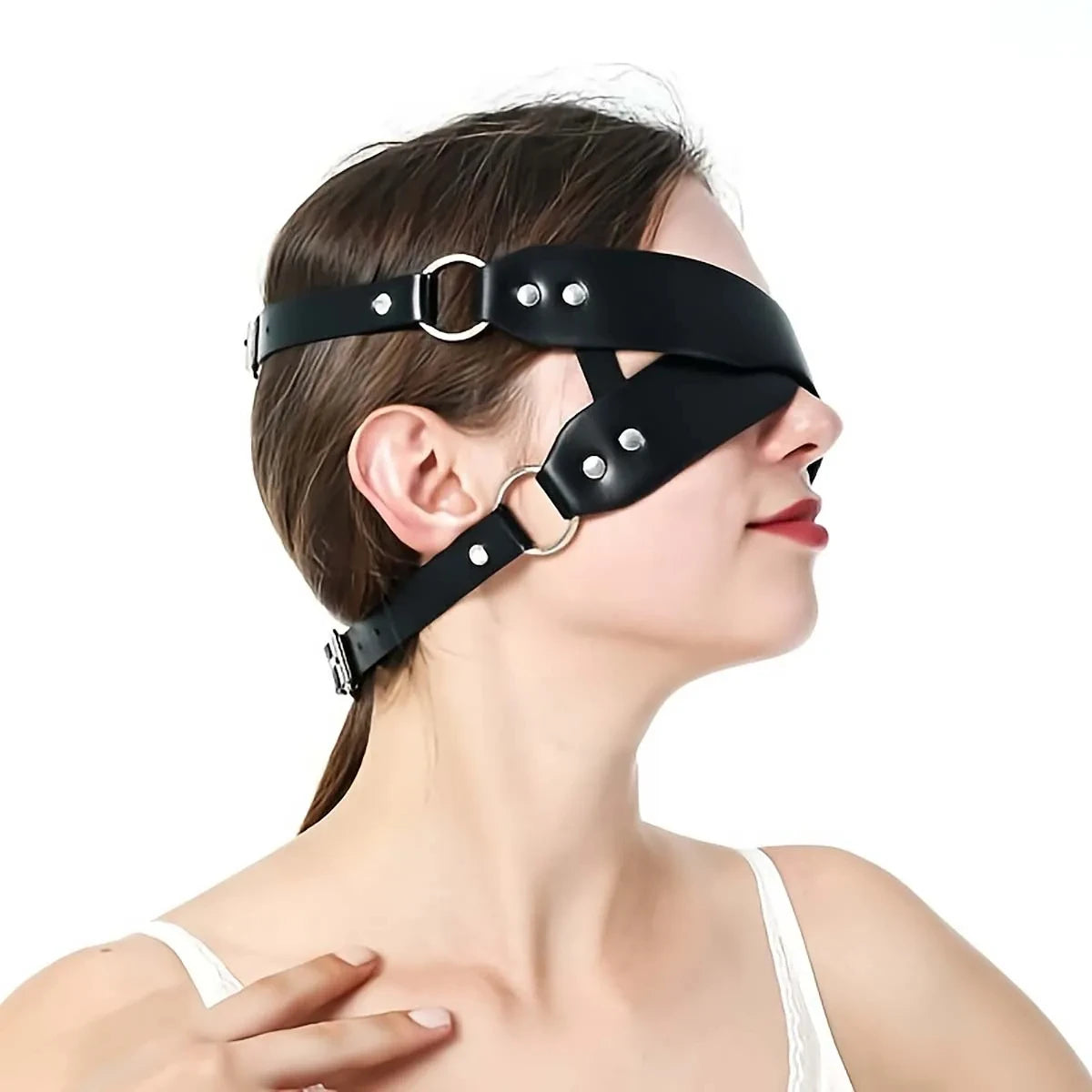 Masque en cuir BDSM