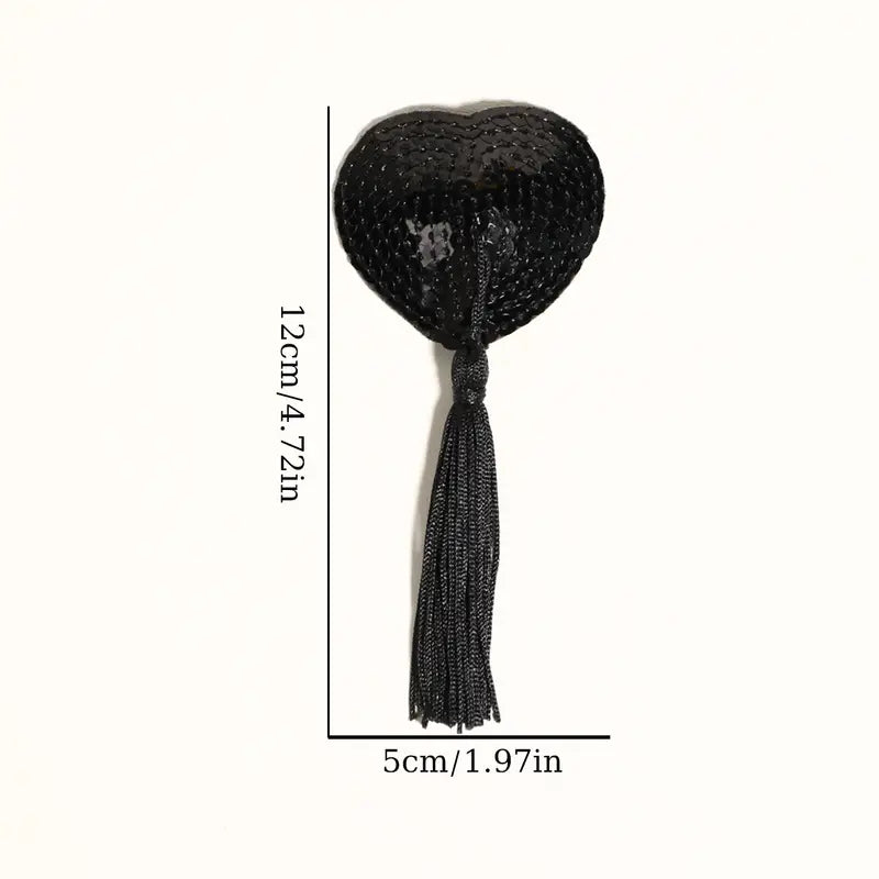 cache-tétons sexy en paillettes
